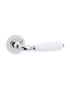Frelan PC Oxford White Lever on Rose