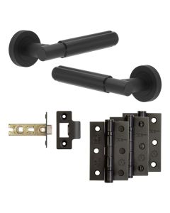 Jedo Black Bloom Door Handle Pack | Internal Doors |  JE-B2B-MB