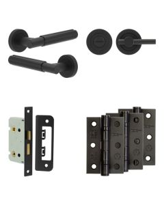 Jedo Black Bloom Door Handle Pack | Internal Doors |  JE-B5B2-MB