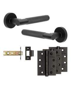 Jedo Black Bari Door Handle Pack | Internal Doors |  JE-D4A-MB