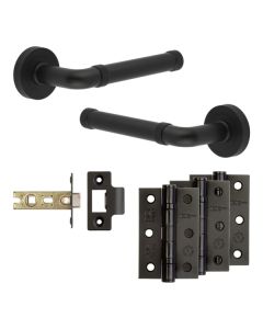 Jedo Black Midtown Door Handle Pack | Internal Doors |   JE-G2B-MB