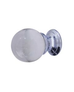 Frelan PC 25mm Clear Glass Ball Knob