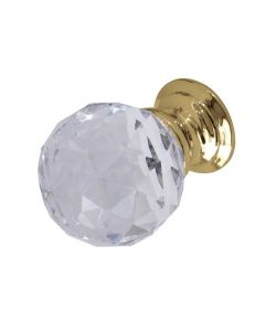 Frelan 25mm PB Faceted ball knob
