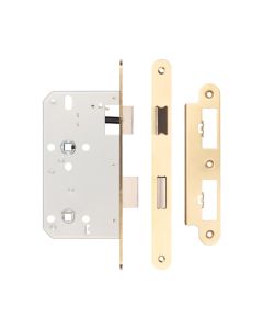 Jedo Satin Brass 72mm Din Bathroom Locks | JL-DB60RSB