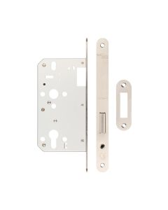 72mm Satin Stainless Steel Din Euro Deadlock Radiused 60mm Backset