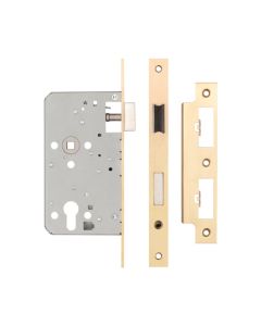 Jedo Satin Brass 72mm Din Escape Euro Locks | JL-DE60SB