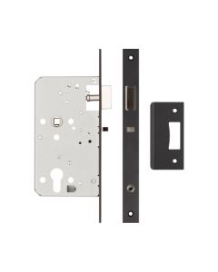 Jedo Black Architectural 72mm Din Euro Nightlatch | JL-DNL60MB