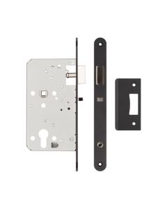 Jedo Black Architectural 72mm Din Euro Nightlatch | JL-DNL60RMB