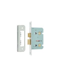Frelan 63mm NP Bathroom lock square forend