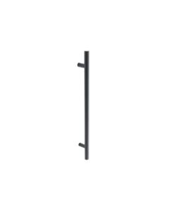 Frelan Matt Black 600x25mm Guardsman Bolt Through Pull handle 450mm c/c