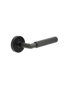Set Matt Black Grade 316 Knurled Lever Furniture | JMB401