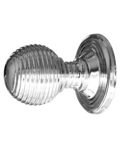 Frelan PC Reeded Cupboard Knob 28mm