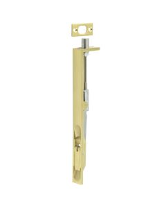 Frelan 200x20mm Satin Brass Lever action flush bolt | JSS51SB