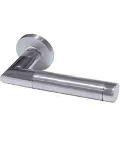 Frelan Saturn SS/PSS mitred oval lever on rose grade 304