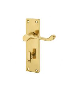 Frelan 153x41mm PB Scroll bathroom lever lock