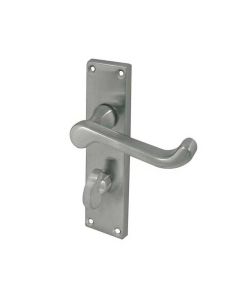 Frelan Victorian Scroll SC Bathroom Lever on Plate
