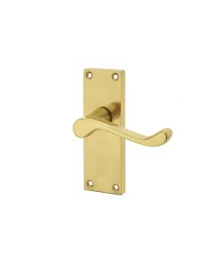 Frelan 118x41mm PB Scroll lever latch