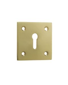 Frelan 50x50mm PB Sq escutcheon