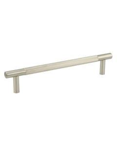 300mm Satin Nickel Face Fix Bari Knurled Pull Handle | JV1800SNFF