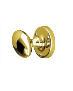 Frelan PB Oval mortice knob