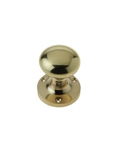 Frelan 52mm Dia. PB Mushroom mortice knob