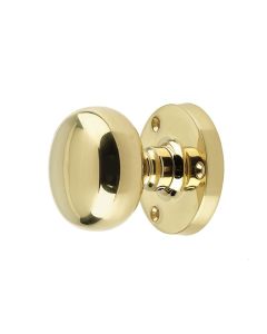 Frelan PB Mushroom mortice knob