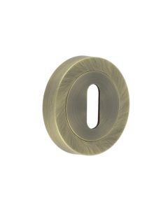 Frelan 50mm Antique Brass standard escutcheon | JV503AB