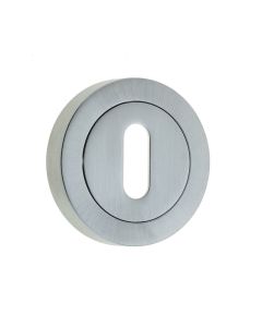 Frelan 50mm Satin Chrome standard escutcheon | JV503SC