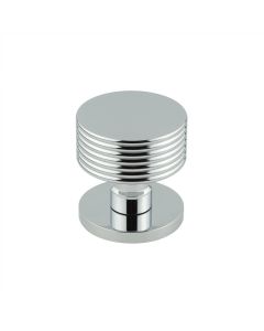 Frelan Polished Chrome Ribbon Reeded Mortice Door Knob |  JV802PC