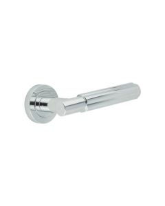 Sets Polished Chrome Bloom Lever Handle on rose | JV848PC