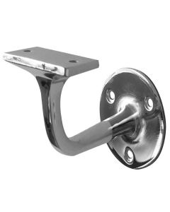 Frelan 75mm PC on Zinc handrail bracket