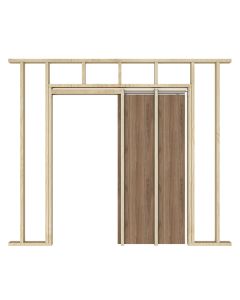 Single Pocket Door Kit | 100kg | 38x89mm stud walls |  JVPDK