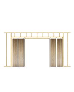 Single Pocket Door Kit | 100kg per door | 38x89mm stud walls |  JVPDKD