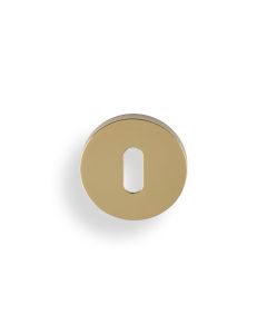 Valli Polished Brass PVD Standard Key Round Escutcheon | K1103PBPVD