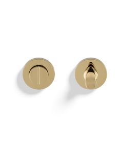 Valli Polished Brass PVD Snib Turn & Release on round rose | K1104PBPVD