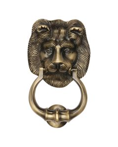 Heritage Brass Antique Brass Lion Door Knocker