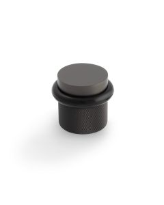 Valli Dark Bronze PVD Floor Mounted Knurled Door Stop | K1301EDPVD