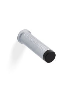 Valli Polished Chrome PVD Wall Mounted Knurled Door Stop | K1401PCPVD