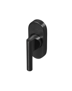 BLU Matt Black Lacquer Mini Lever with Oval Rose | KM250-MBL