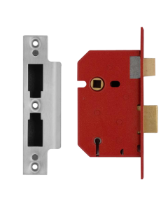 UNION Satin Chrome 64mm KD 5 Lever Sashlock | L2201-64-SC