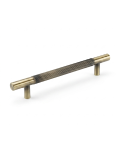 Antique Brass Linear T Bar Pull Handle - 128mm c/c  |  IXC710BAB
