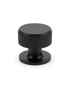 Matt Black Linear Cupboard Knob - 34mm dia.  |  IXC713MB
