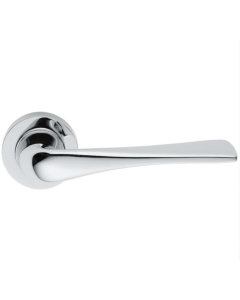 Set Manital Polished Chrome Le Mans Lever Furniture on rose | LM5CP