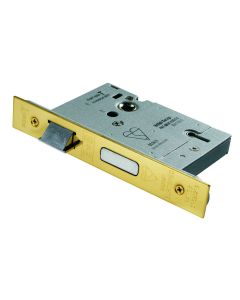 76mm East T 5 Lever British Standard Sashlock - PVD Brass - LSB5530PVD