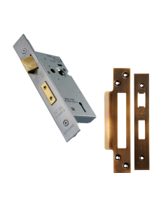 64mm Antique Brass Easi T 5 Lever Sashock | LSS5525AB
