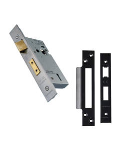 64mm Matt Black Easi T 5 Lever Sashock | LSS5525MB