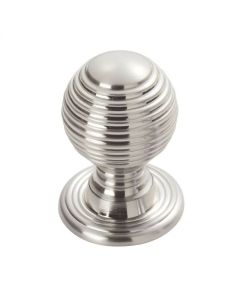 Polished Chrome 35mm Queen Anne Reeded Cupboard Knob | M1005CP