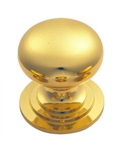 Polished Brass 38mm Victorian Cupboard Knob | M47CPB