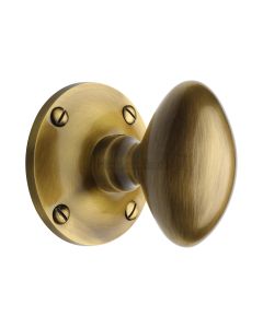 Heritage Brass Antique Brass Mayfair Door Knob on Rose