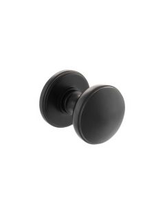 Set Millhouse Matt Black Edison Mushroom Mortice Knob | MH400DMKMB
